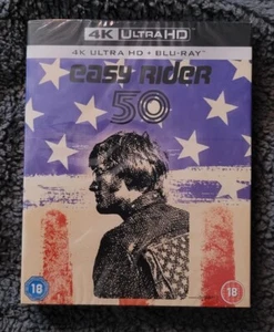 EASY RIDER 4K UHD AND BLU RAY 1969 RARE WITH MINT SLIPCOVER NEW AND SEALED - Picture 1 of 2