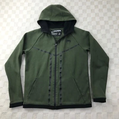 Venum толстовка с капюшоном мужской маленький зеленый полный молнии MMA борьбы обучение * - Изображение 1 из 4