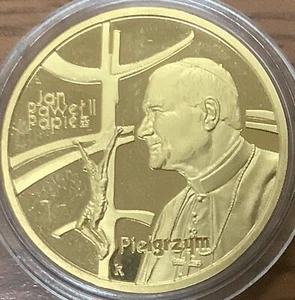 Pope John Paul II Poland 100 Zlotych 1999 Gold Proof Almost Never Offered - Picture 1 of 7