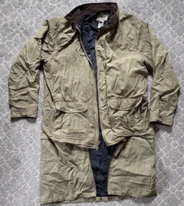 Vtg LL Bean Men’s Goretex Green XXL Tall Coat w/Long Flap - Picture 1 of 16
