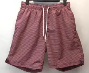 Pantaloncini Lands End bauli da nuoto piccoli 28-30 rosa blu a punta maglia foderata spiaggia lago - Foto 1 di 12