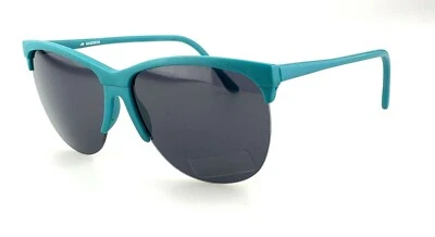 Vintage Truvue Sunglasses Green Square Half Rim 80s Shades Mirrored NOS - Image 1 of 4