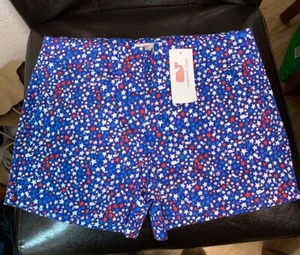 Vineyard Vines Girls Sz 12 Stars And Whales Every Day Shorts Royal Ocean NWT - Picture 1 of 7