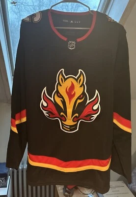 Adidas Primegreen Calgary Flames Alternate Jersey Size 56 (2XL) - Image 1 of 2