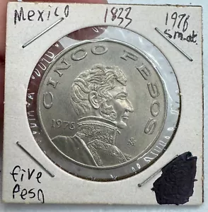 Mexico 5 Pesos 1976 Copper-Nickel - Picture 1 of 2