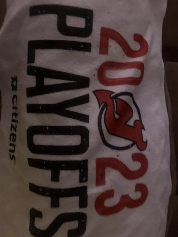 NJ Devils 2023 playoffs rally towel Game 1 Round 1 Cover