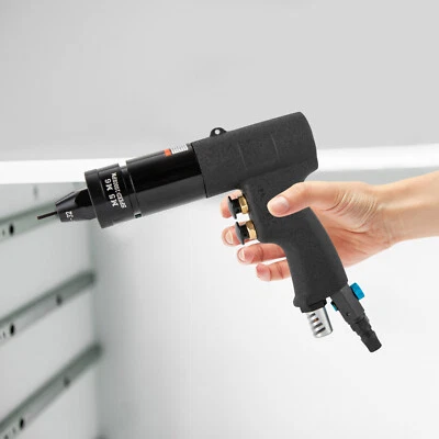 Pistola neumática de tuerca de remache 10-24", 10-32", 8-32", 6-32"" cabeza tuerca de aire máquina de inserción Foto 1 de 4