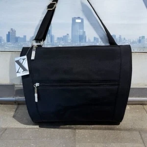 Maxx New York Crossbody Purse Tote Handbag Black Nylon Multi Compartments NWT - Picture 1 of 11