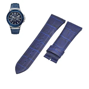W0040G7 Uhrenarmband 27 mm blau Leder für Guess - Bild 1 von 7