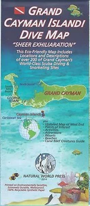 Grand Cayman Island Dive & Snorkel Map Waterproof by Frank Nielsen - Picture 1 of 2