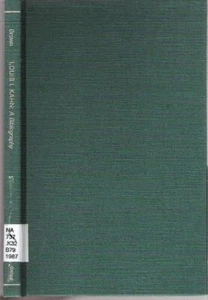 Jack Perry Brown / LOUIS I KAHN A BIBLIOGRAPHY 1986 Modern - Imagen 1 de 1