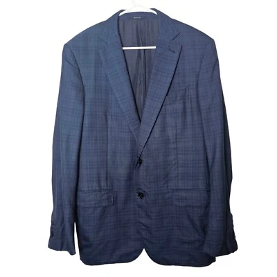 Ermenegildo Zegna Wool Silk Navy Sport Coat Blazer Jacket See Condition Large - Image 1 of 4