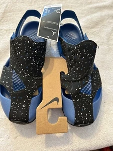 Nike Jordan Flare Youth taglia 3 blu nero spiaggia piscina sandalo scarpe acqua sandali - Foto 1 di 3