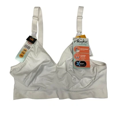 Playtex Womens Nursing Bra Size Small White Maternity Quickstrap NWT - Image 1 of 4