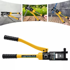12 Tonnen Hydraulische Crimpzange mit 20 Matrizen Seil YQK300 Drahtgeländer Crimper - Bild 1 von 22