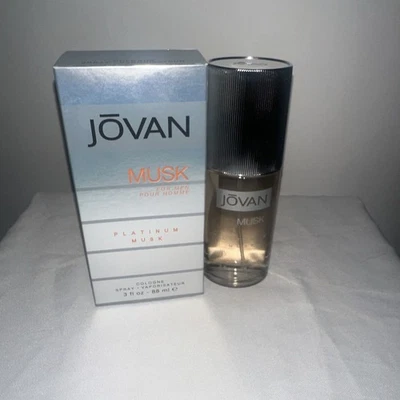Одеколон для мужчин Jovan Platinum Musk от Jovan туалетная вода 3,0 унции новый в коробке - Изображение 1 из 2