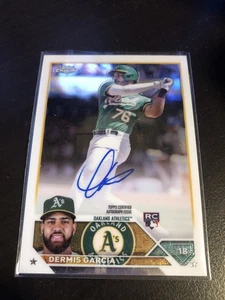 2023 Topps Chrome Rookie Autographs #RADGA Dermis Garcia A's - Bild 1 von 2