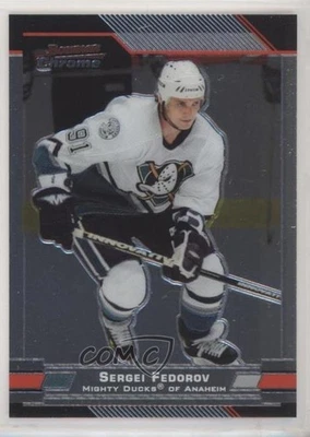 2003-04 Bowman Chrome Draft Picks & Prospects Sergei Fedorov #91 HOF - Image 1 of 2