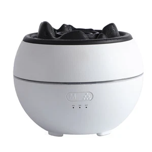 Volcanic Flame Aroma Diffuser (White Crack Style)- 360ml Ultrasonic Humidifie... - Picture 1 of 5
