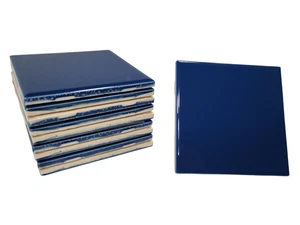 Kolonialblaue Keramikfliese 4,25 Zoll Duschrückwand U-Bahn Mid Century Modern - Bild 1 von 24