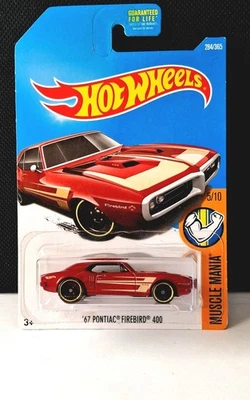 Hot Wheels 67 PONTIAC FIREBIRD 400 rojo - Muscle Mania  Foto 1 de 2