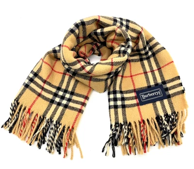 Auténtica bufanda Burberry Nova Check 100 % lana beige i111077-2 Foto 1 de 4