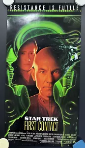Póster reversible vintage de primer contacto de Star Trek 1997 Las Vegas Experience - Imagen 1 de 2