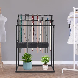 Floor Mounted Belt Hanger, Ties Scarf Rack Shawls Purse Shelf, Belt Organizer US - Bild 1 von 15