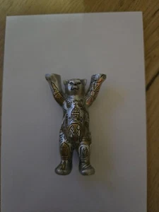 BUDDY BEAR Polygon Berlin NEU 6cm Buntes Muster Motiv Souvenir berliner bär - Bild 1 von 2