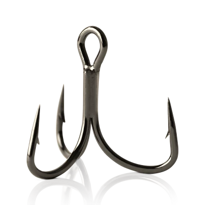 Ganchos agudos Mustad KVD triple agarre VÁSTAGO CORTO (TG76NP-BN-11U) A GRANEL CUALQUIER NEGRO Foto 1 de 2