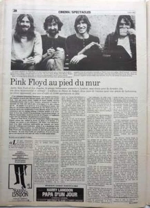 LE MATIN de Paris 1980: PINK FLOYD_ANOUK AIMEE_Scandale VIANDE AUX HORMONES - Bild 1 von 3