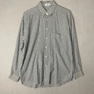 Zanella Hemd Made In Italy Herren Button Down Streifen Blau Langarm Größe M - Bild 1 von 19