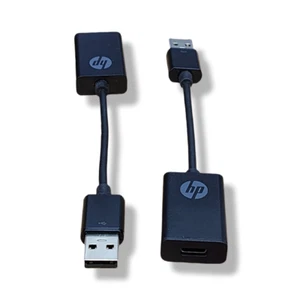 2X HP DONGLE USB-A MĂLE VERS USB-C FEMELLE ADAPTATEUR CONVERTISSEUR (5126)đ - Photo 1 sur 2