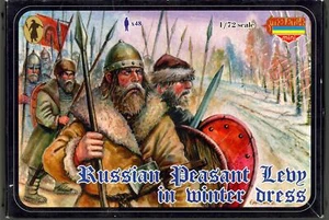 Strelets Models 1/72 MEDIEVAL RUSSIAN PEASANT LEVY IN WNTER DRESS Figure Set - Picture 1 of 2