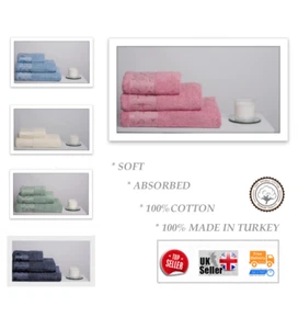 Schmetterling Jacquard gewebt Frottee Hand, Bad, Laktuch %100 Baumwolle weich absorbiert - Bild 1 von 14