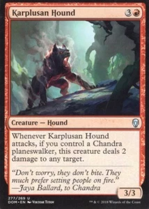 3X KARPLUSAN HOUND 277/269 DOMINARIA MTG MAGIC LP X3 - Picture 1 of 1