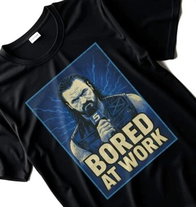 Drew McIntyre T-Shirt Bored at Work Parody Funny Wrestling WWE S–4XL Unisex - Picture 1 of 12