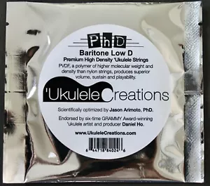 PHD Ukulele Strings BARITONE LOW D Daniel Ho Jason Arimoto - Picture 1 of 1
