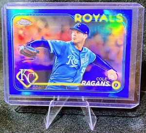 2024 Topps Chrome Blue 06/150 Cole Ragans #186 KANSAS CITY ROYALS ⚾️🔥 - Picture 1 of 2