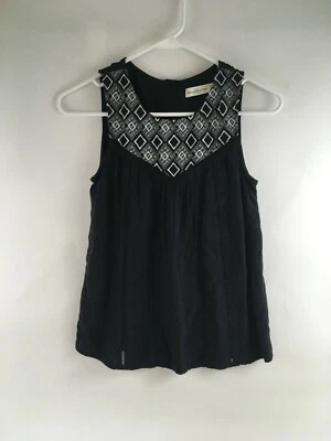 Camisa Abercrombie & Fitch Para Mujer Talla XS Espalda Sin Mangas Cuello Redondo Geo Patrón Foto 1 de 4