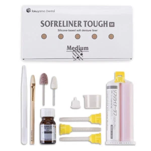 Kit dental delineador de dentadura mediana Tokuyama 23353 Sofreliner Tough M 23351 - Imagen 1 de 1