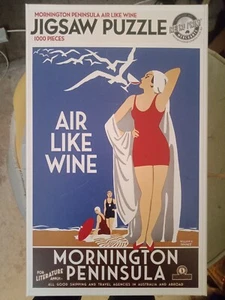 Mornington Peninsula Air Like Wine Retro Travel Poster Jigsaw Puzzle 1000 Pieces - Imagen 1 de 1