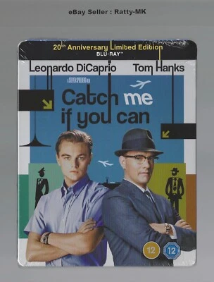 CATCH ME IF YOU CAN - UK EXCLUSIVE BLU RAY STEELBOOK - NEW & SEALED - Image 1 of 4