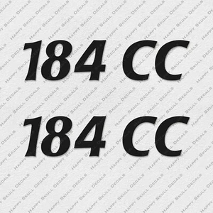 COBIA BOATS 184CC DECALS STICKERS 8" x 1.9" 2pcs. - Picture 1 of 2