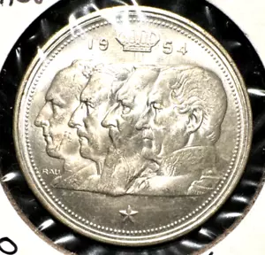 Belgien 1954 100 Francs KM 138 Stgl (1) - Bild 1 von 2