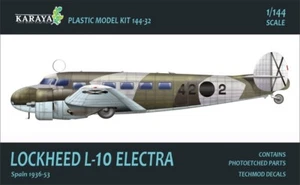 Karaya 144-32 1/144 Lockheed L-10 Electra Spanish AF plastic model - LIMITED !! - Picture 1 of 8