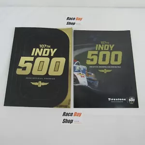 2023 Indy 500 Souvenir Program with Insert Sealed In Plastic - Picture 1 of 24