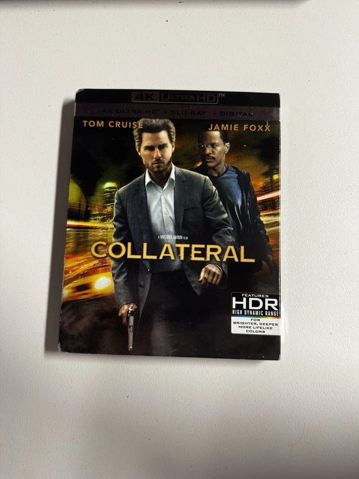 Collateral (4K UHD + Blu-ray,) Tom Cruise Jamie Foxx W/Slipcover No Digital Foto 1 de 4