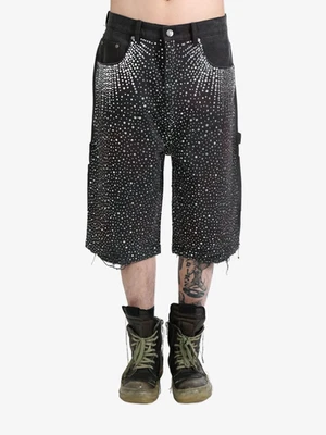 Birth of Royal Child 水钻镶嵌牛仔短裤尺寸 XL 二手状况完好! — 第 1/4 张图片