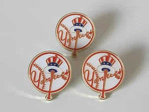 (Pack of 3) MLB Baseball Team New York Yankees Enamel Lapel Pins, FREE SHIPPING - Picture 1 of 5